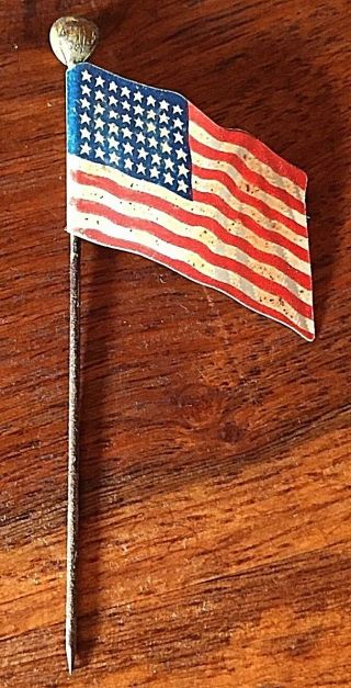 Usa Ww2 Or Ww1 War National Banner Flag Pin Us Wwii Or Wwi 58mm Heigh