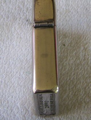 Vintage Zippo 3 Barrel Hinge Lighter 2032685 With Orig Insert 1940 ' s 3