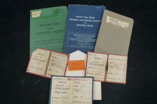 Ww2 Canadian Navy Rcn Pay And Identity Book Group To 4579 Vose