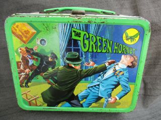 Old Vintage 1967 The Green Hornet Lunch Box W Van Williams & Bruce Lee