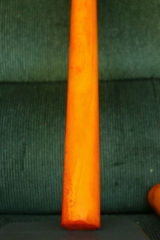 Bakelite USA 1950 ' s RARE orange marble rod 526x37mm 738 gr no cracks 3