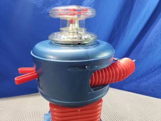 Vintage 1966 Remco Lost in Space Toy Robot Blue/Red 11