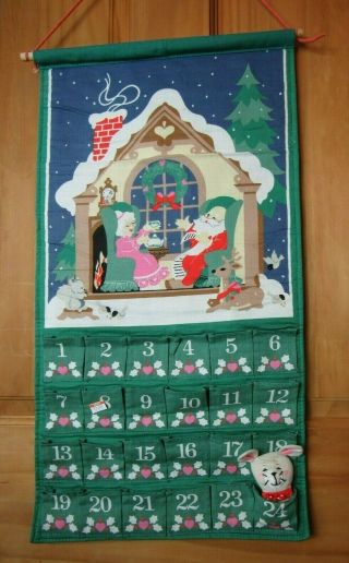Vintage Avon 1987 Christmas Countdown Calendar Advent Calendar w/ Mouse Cute 4