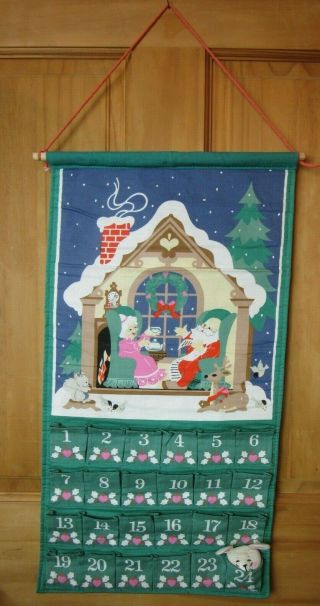 Vintage Avon 1987 Christmas Countdown Calendar Advent Calendar w/ Mouse Cute 5