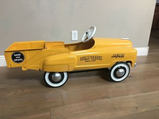 VINTAGE 1950 ' s MURRAY PEDAL CAR DUMP TRUCK 742 jet - flow drive 4