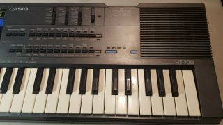 Casio HT - 700 Analog MIDI Synthesizer Vintage 1980s Great Tones Fast Ship 3