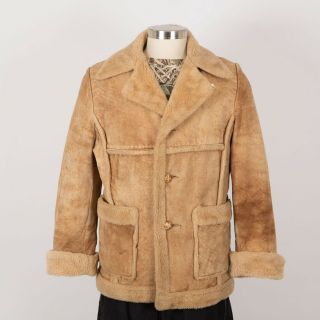 Men’s Schott Vintage Leather Jacket Size 40 M Medium Insulated