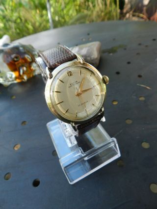 Vintage,  Elgin,  Auto,  17 J,  Wind Watch,  10krgp,  Mvmt 790,  Made,  Germany,