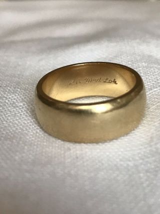 Fabulous Vintage 14k Solid Gold 8mm 10grams Wedding/anniversary Band
