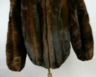 Furs by Richard - Donald Wilmington Del XL Mink Fur Jacket Coat Dark Brown Heavy 5