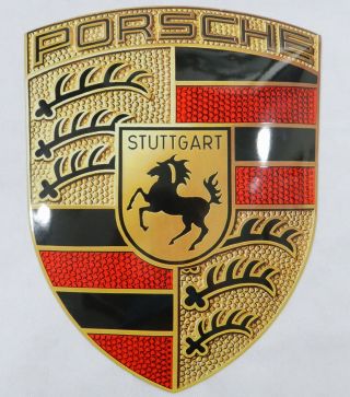 Rare Oem Porsche Crest Heritage Enamel/metal Sign/shield Limited Edition 911