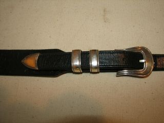 Vintage Sterling Belt Buckle 4 Piece Set Signed Chacon
