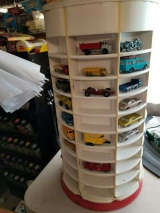 MATCHBOX VINTAGE STORE DISLPAY with cars. 4