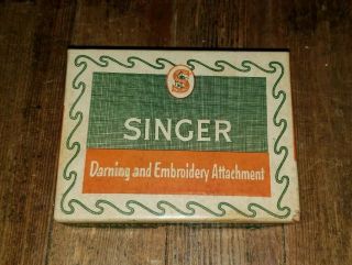 Vintage Singer Box Set Darning & Embroidery For Class 15 & 221