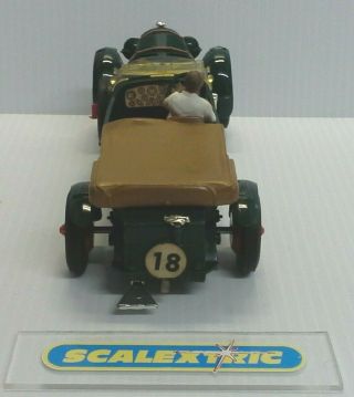 FRENCH SCALEXTRIC Tri - ang Vintage 1960 ' s BENTLEY 4.  5L ' 1929 ' C64 (,) GREEN 5