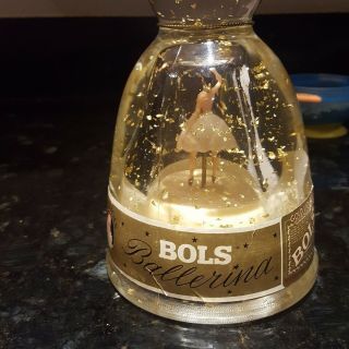 Vintage Bols Ballerina Liquor Music Bottle With Gold Flecks. 3
