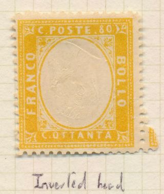 SARDINIA STAMPS 1862 RARE ITALY KINGDOM INC VACCARI 22 VEII 10c SHADE & PRIVATE 10