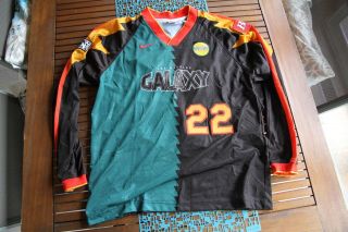Vintage LA Galaxy MLS Soccer Long Sleeve Jersey Nike Sz L Large 22 Kirk 2