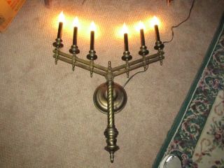 6 L.  Solid Bronze Sconces Early 1900 