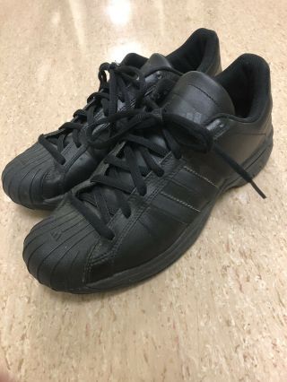 Vintage Triple Black Adidas Superstar 2G/ss2g Shoes Rare Men’s Size 10.  5 In EUC 2