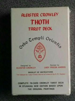 Vintage Aleister Crowley Thoth Tarot Deck Copyright 1978,  Reprint ‘83.