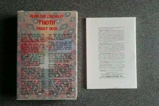 Vintage Aleister Crowley Thoth Tarot Deck Copyright 1978,  Reprint ‘83. 4