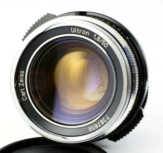 CARL ZEISS WEST GERMANY prime lens ULTRON 1.  8/50 M42 screw mount 50mm f/1.  8 RARE 10