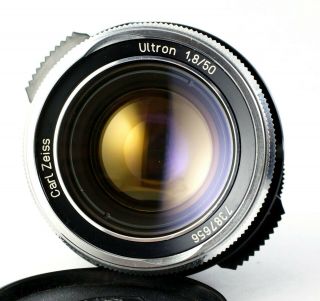 CARL ZEISS WEST GERMANY prime lens ULTRON 1.  8/50 M42 screw mount 50mm f/1.  8 RARE 9