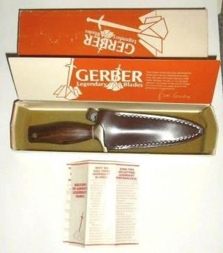 Vintage Gerber Mark 1 Presentation Knife Fixed Blade W Sheath Nr