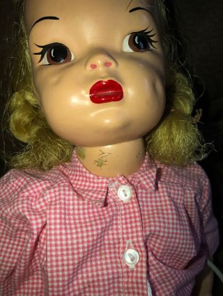 Vintage Terri Lee Doll Painted Hard Plastic Mannekin Wig and Clothing 7