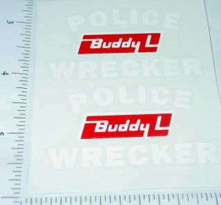 Buddy L Police Wrecker Tow Truck Stickers Bl - 181