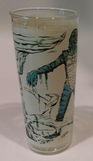 HTF Rare Vintage Anchor Hocking Universal Monster Glass Tumbler The CREATURE 4