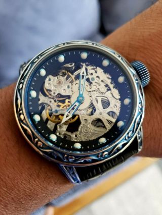 Invicta 18601 Excalibur Vintage Man Blue 52m Watch