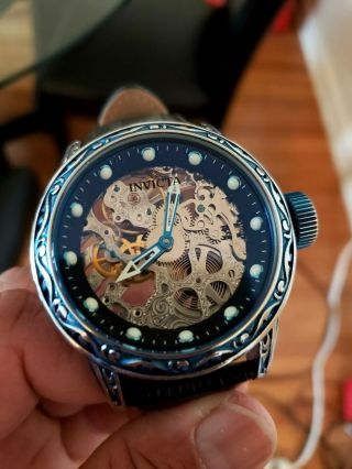 Invicta 18601 Excalibur Vintage Man Blue 52m Watch 4