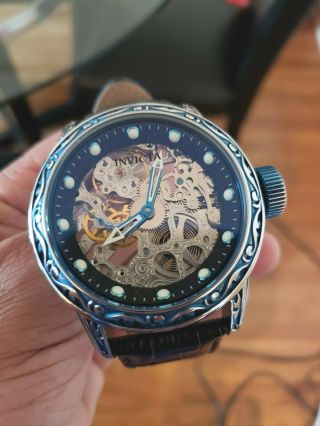 Invicta 18601 Excalibur Vintage Man Blue 52m Watch 6