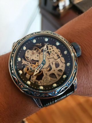 Invicta 18601 Excalibur Vintage Man Blue 52m Watch 8
