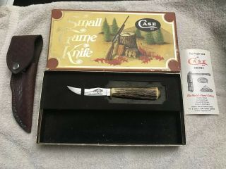 Vintage Case Xx Stag 1980 Lightning S Small Game Knife Mib W/ Sheath