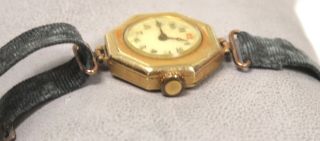 Ladies Vintage SWISS MADE 18ct YELLOW GOLD Wristwatch Spares/Repairs - S45 3