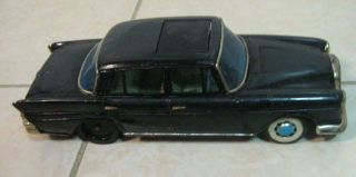 50s Early Vintage Tin Litho Friction Power Large Mercedes Benz 220 Friction Car