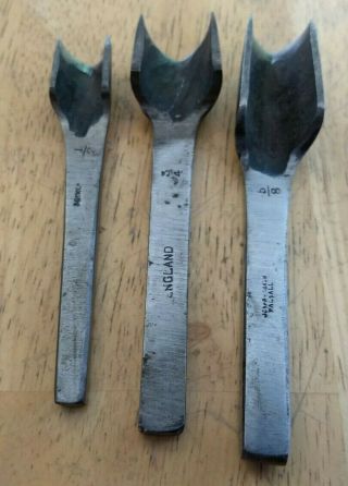 Vintage Leather Tools Steel Point End Punches 3 Pc.