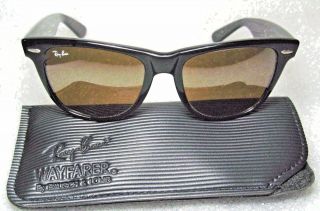Ray - Ban USA Vintage NOS B&L Wayfarer II W0758 TGM B - 15 4 - Driving Sunglasses 3