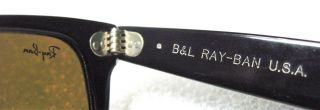 Ray - Ban USA Vintage NOS B&L Wayfarer II W0758 TGM B - 15 4 - Driving Sunglasses 9