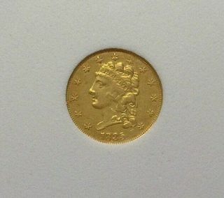 1835 Liberty Head $2.  5 Gold Nearly Uncirculated Pl Rare Keydate