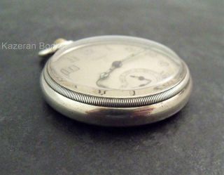 WW1 Period Solid Silver J W Benson - Francois Borgel Fob Pocket Watch 3
