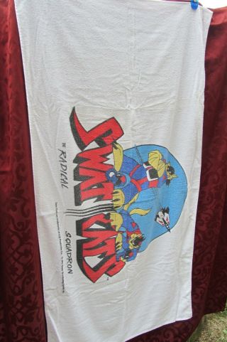 Beach Towel vtg 1993 SWAT CATS The Radical Squadron,  31 