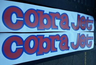 Cobra Jet Decals Stock Vintage Era