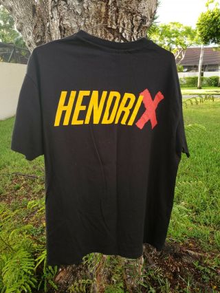 Vintage Jimi Hendrix 1991 T - shirt Size XL Single Stitch Black 5