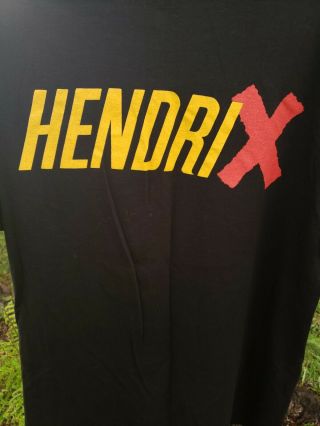 Vintage Jimi Hendrix 1991 T - shirt Size XL Single Stitch Black 6