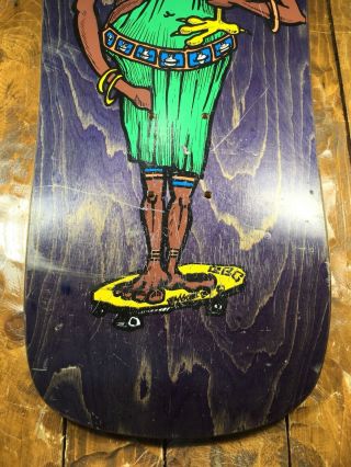 Rare Vintage 1989 Jason Parkes Tribesman Witch Doc ' BBC BAD BOY CLUB Skateboard 5