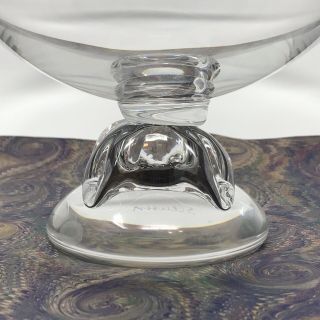 Signed Vintage STEUBEN Crystal Art Glass 10.  5 
